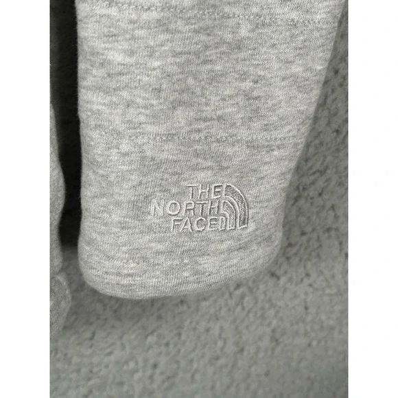 The North Face Caroluna Jacket Women S Quilted Fleece Lined Gray Full Zip Collar - Picture 4 of 12